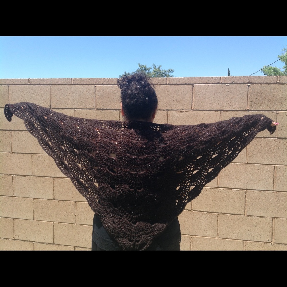 Crochet Virus Shawl NWOT